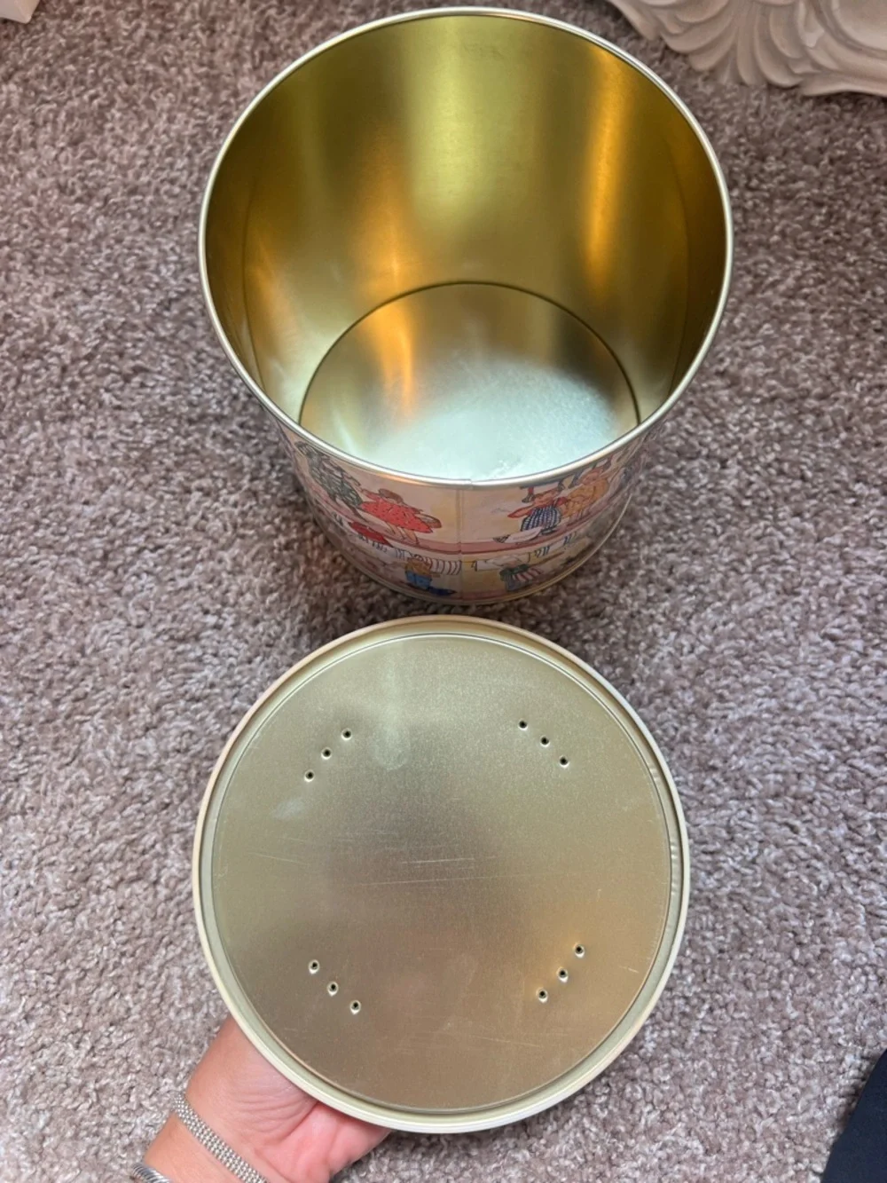 Poilâne Paris French Biscuit Tin Canister Set of 2 Made in France Massilly